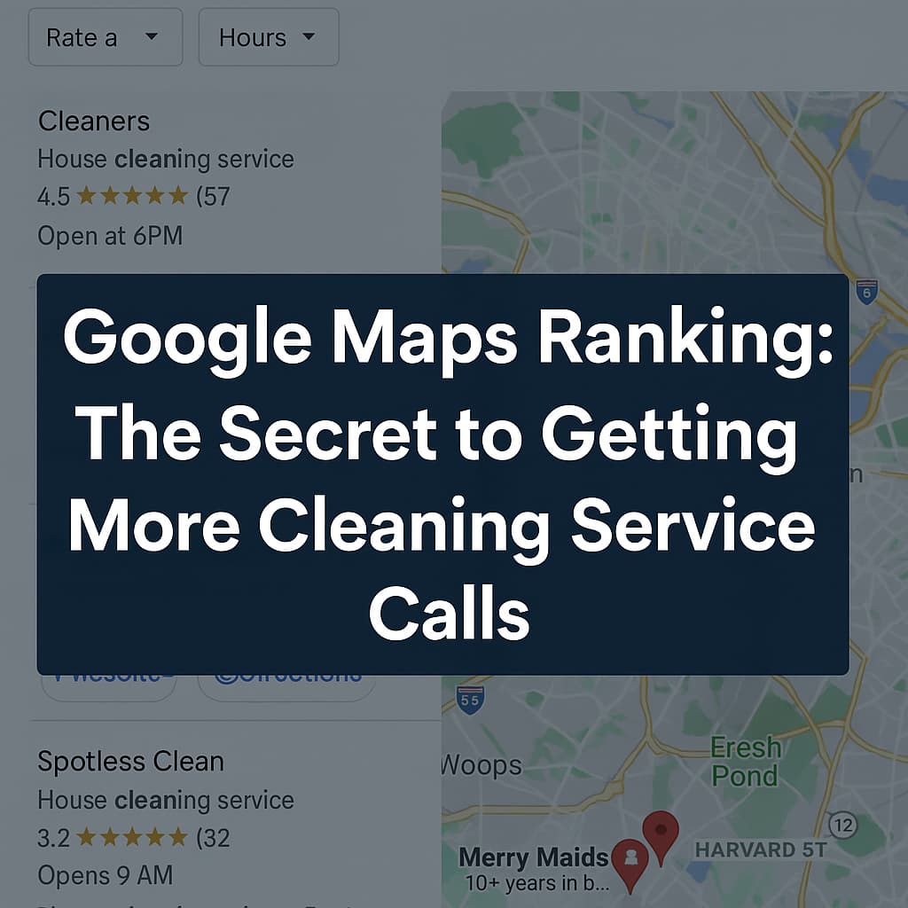 Google Maps Ranking The Secret to Getting More Cleaning Service Calls
